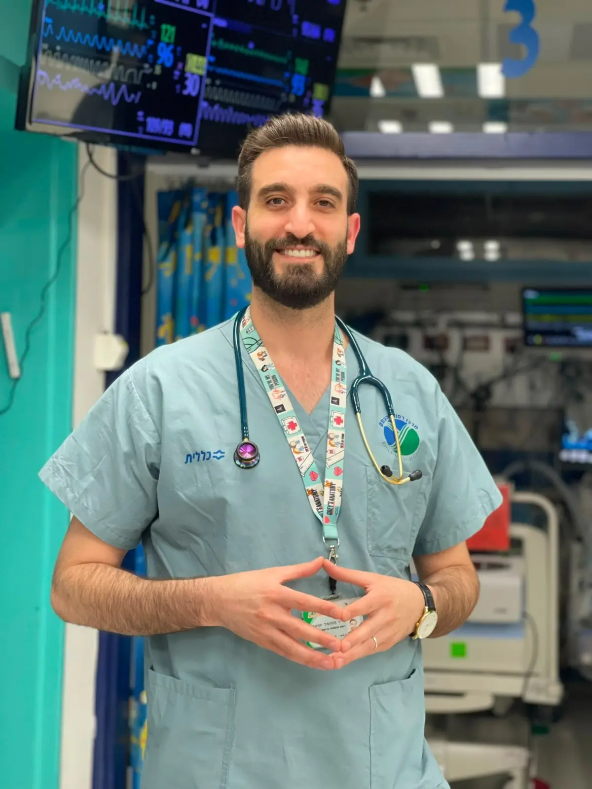 د. محمد وشاحي| اخصائي طب الأطفال ومتخصص طوارئ الأطفال في مستشفى هعيمك (تصوير شخصي)